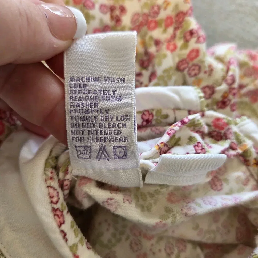 Vintage Gymboree Azalea Floral Corduroy Romper 6-12 Months 2000 Pattern